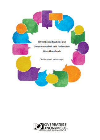 Öffentlichkeitsarbeit undZusammenarbeit mit Fachleuten Diensthandbuch Cover