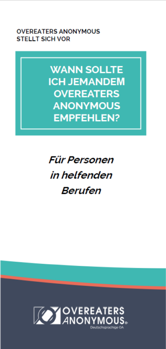 Wann sollte ich Jemandem OA empfehlen Cover